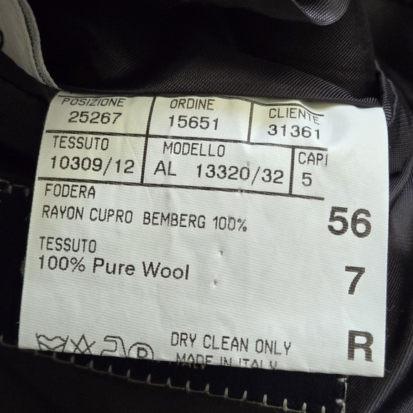 Classic Canali Mr Sid Made In Italy Grey Men's Blazer 💯 Pure Wool 46US  1614019 - Picture 13 of 16